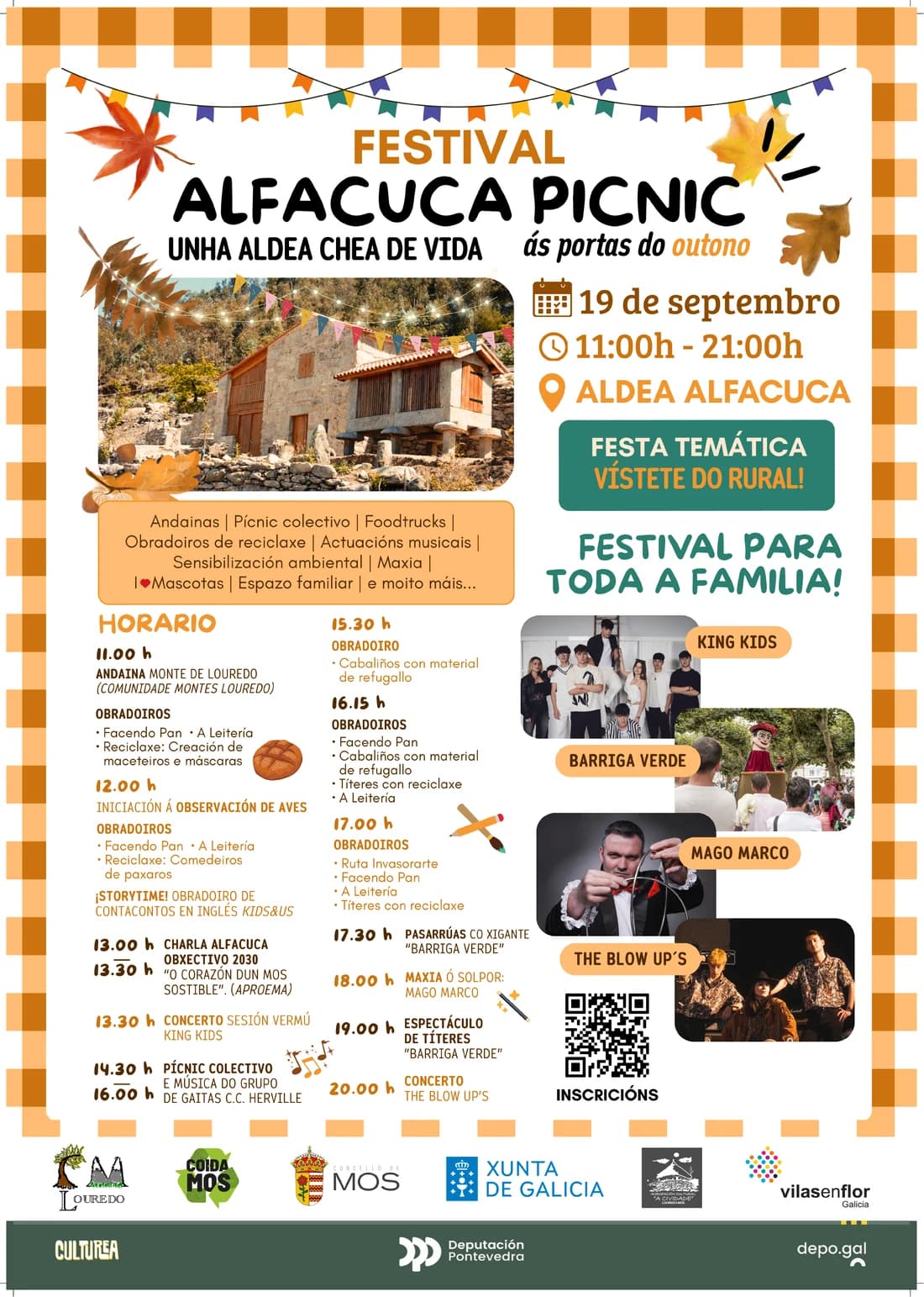 Cartel completo do Festival Alfacuca Picnic 2026